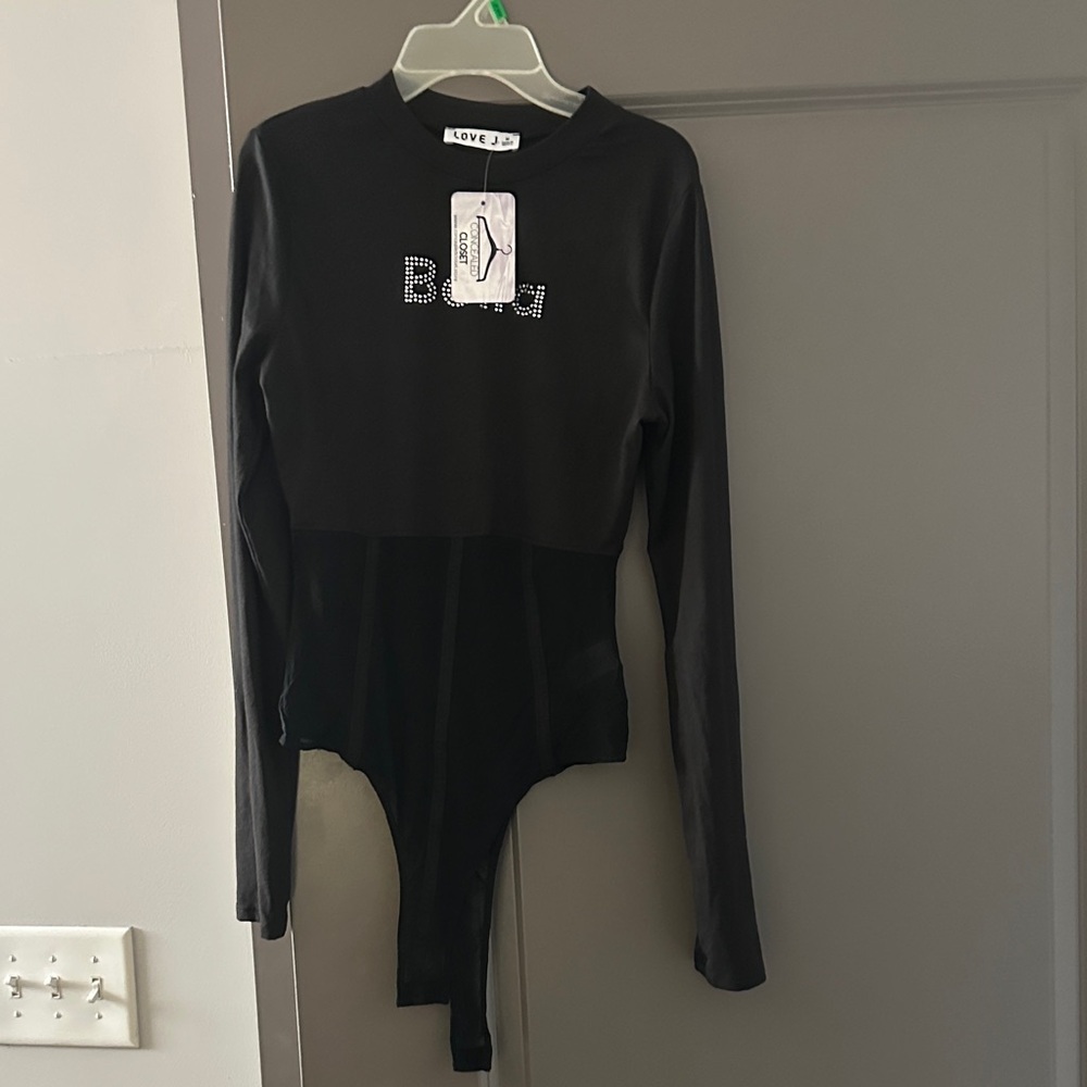 Black Long Sleeve Bodysuit